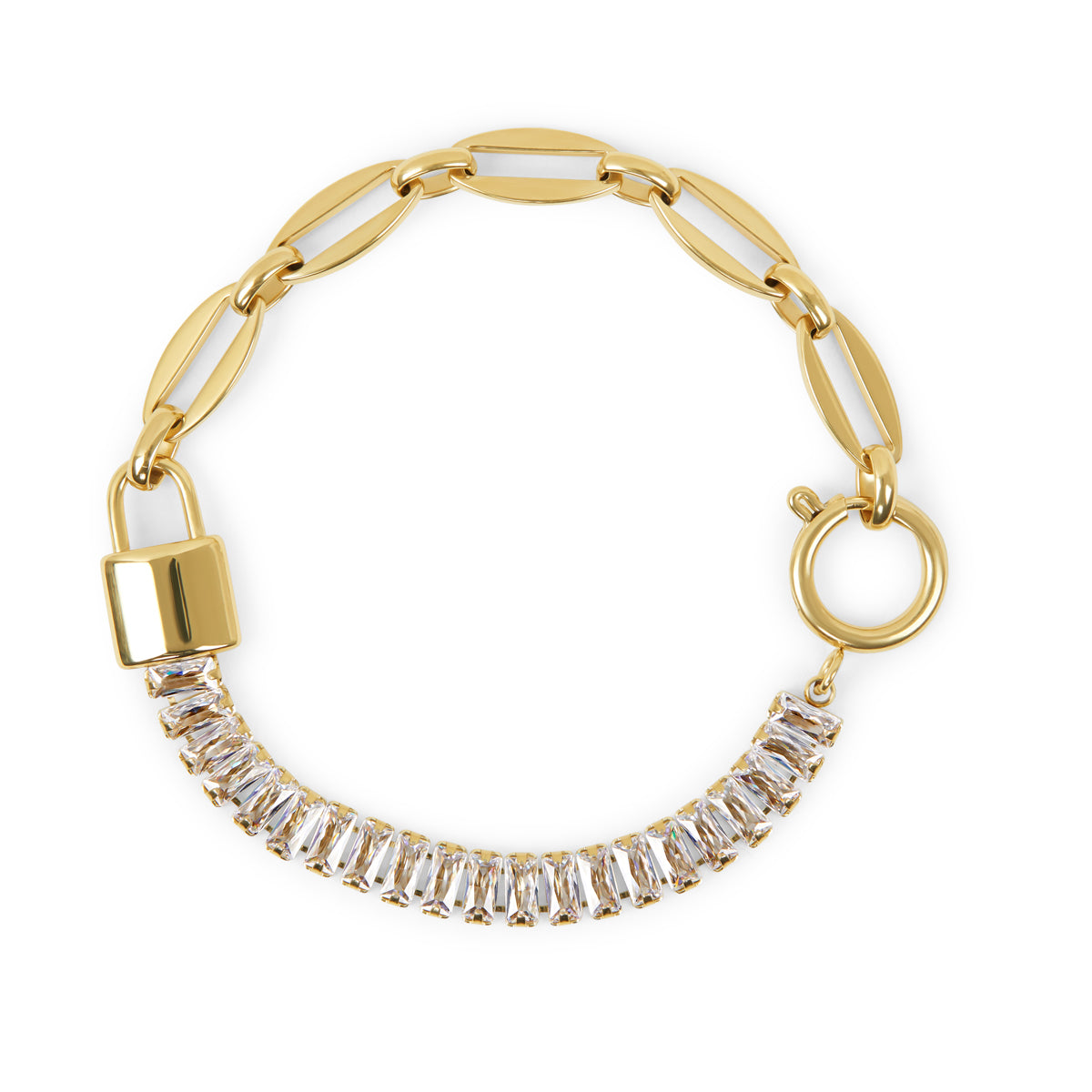 Bransoletka Cordelia Contrast Chain - Złota