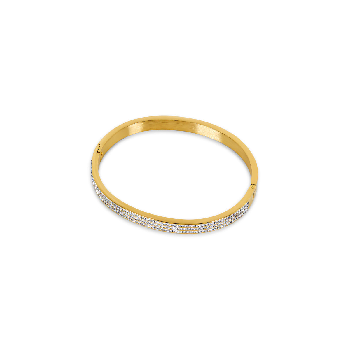 Bransoletka Bangle Luxe Stone - Złota