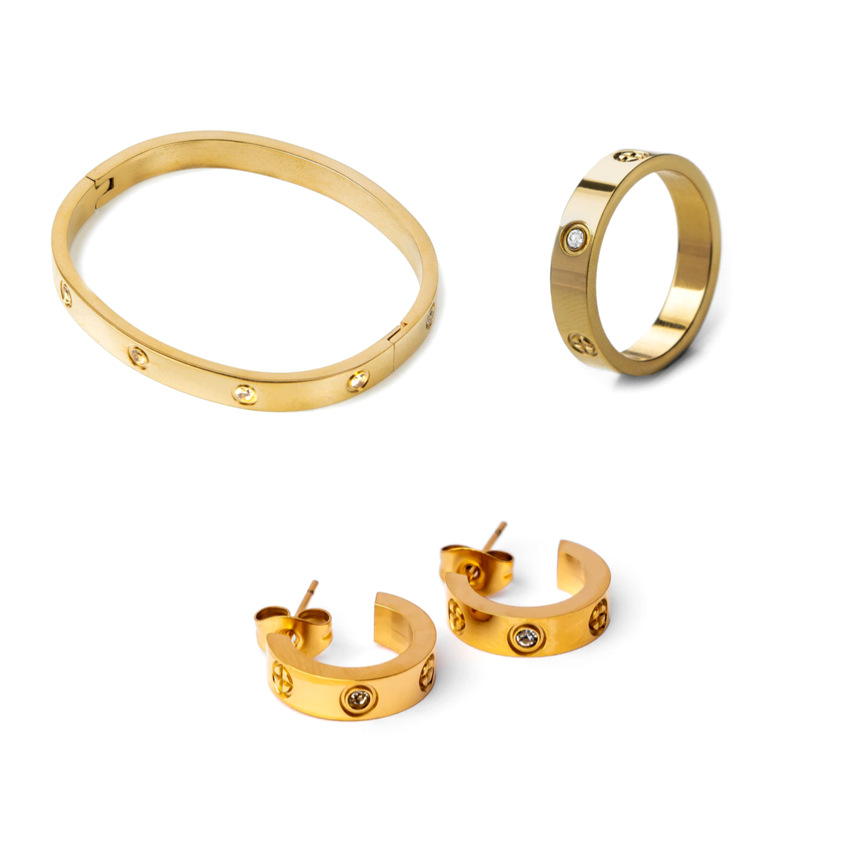 Zestaw 3 elementów - Złocenie 18K