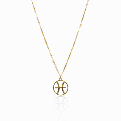 Naszyjnik z Wisiorkiem Zodiakalnym - Złoty