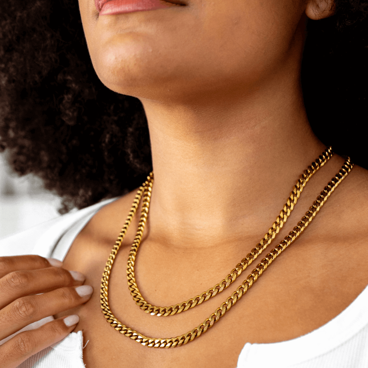 Łańcuch Cuban Link - Złoty