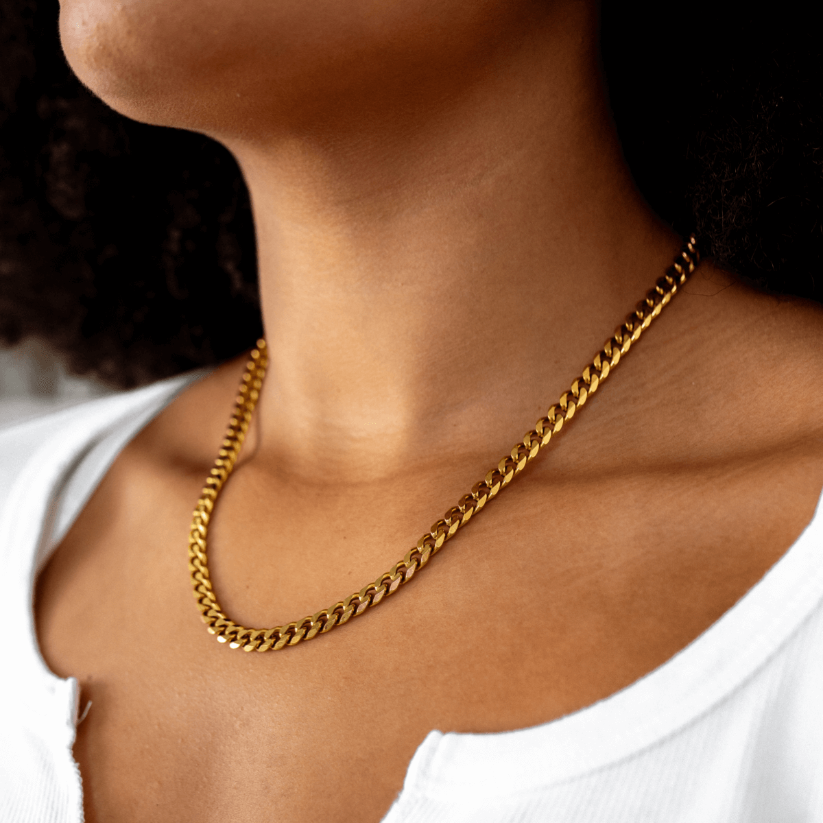 Łańcuch Cuban Link - Złoty