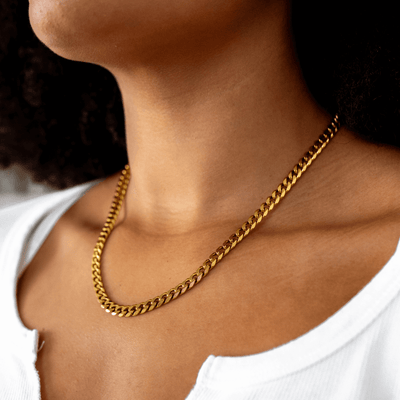 Łańcuch Cuban Link - Złoty