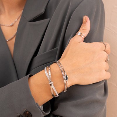 Bransoletka Riviera Bangle - Srebrna