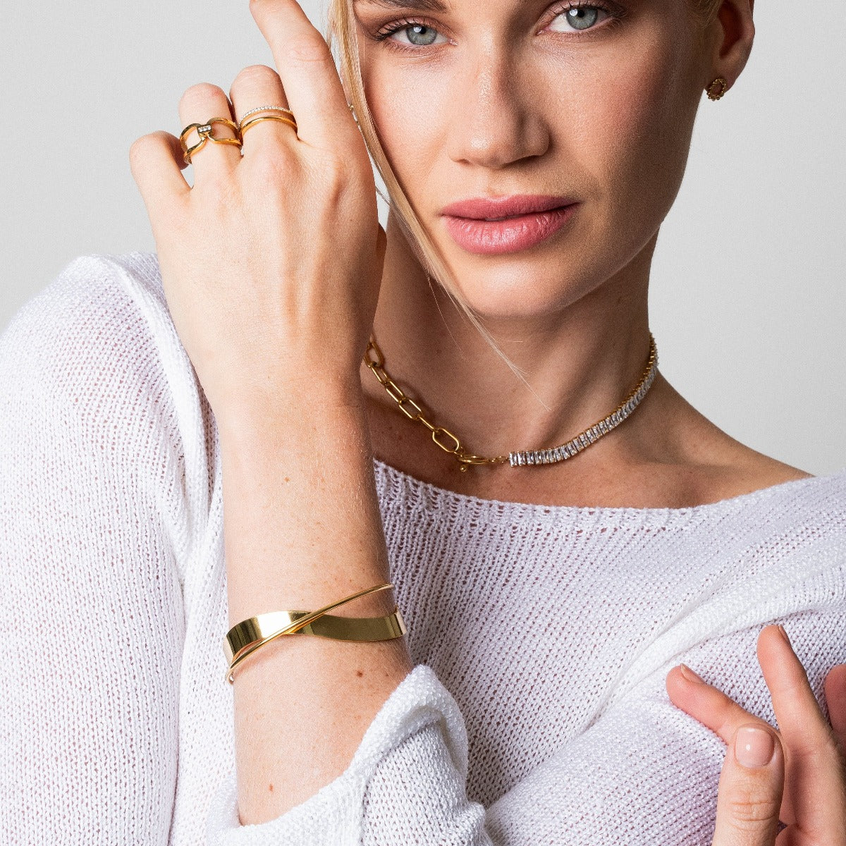Bransoletka Bangle Intertwine - Złota