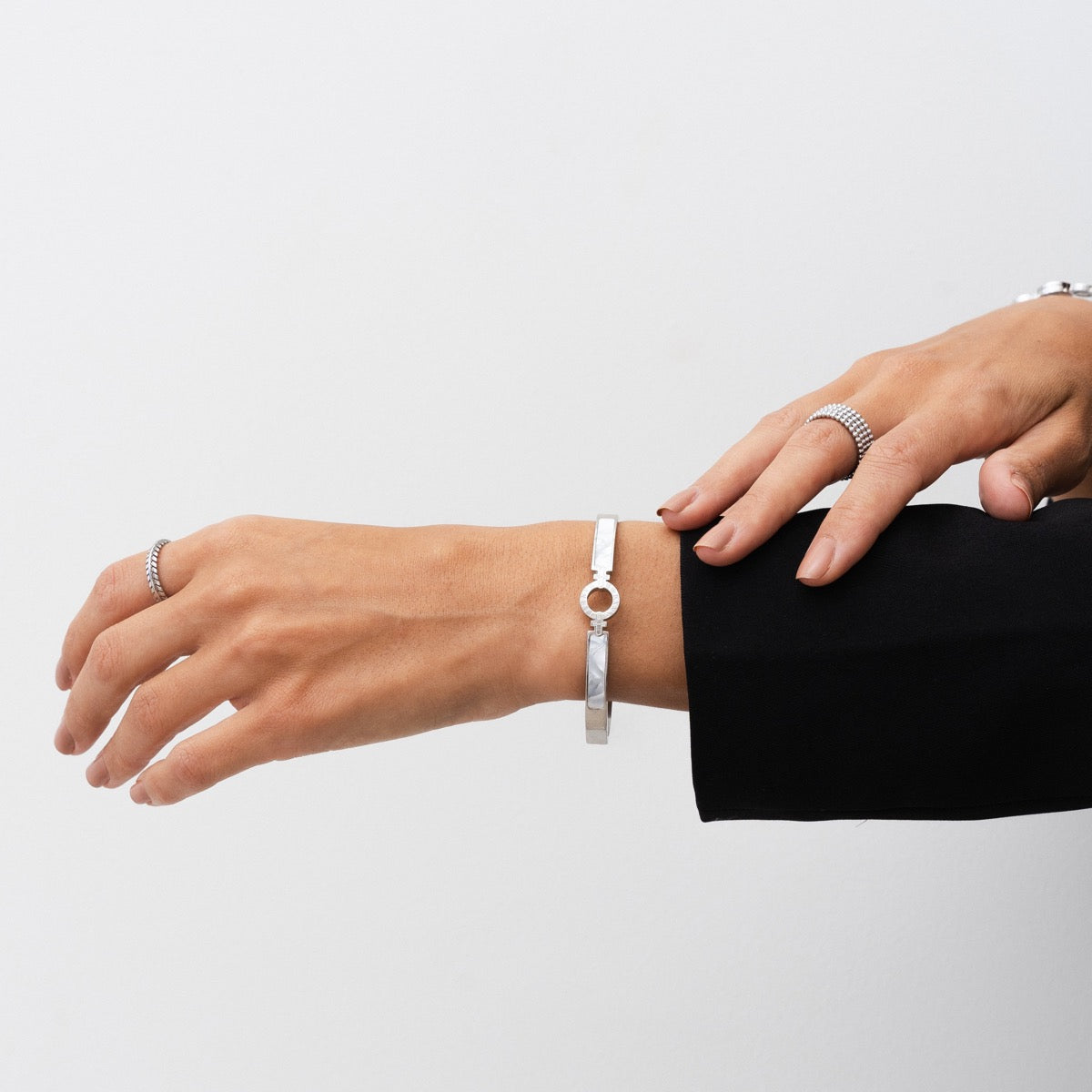 Bransoletka Aura Bangle - Srebrna