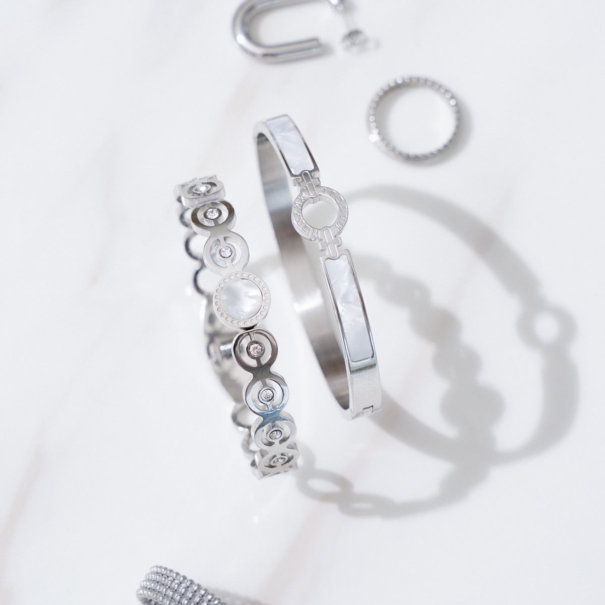 Bransoletka Aura Bangle - Srebrna