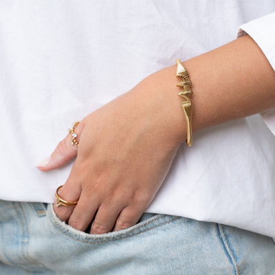 Bransoletka Wave Bangle - Złota