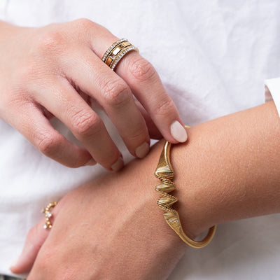Bransoletka Wave Bangle - Złota