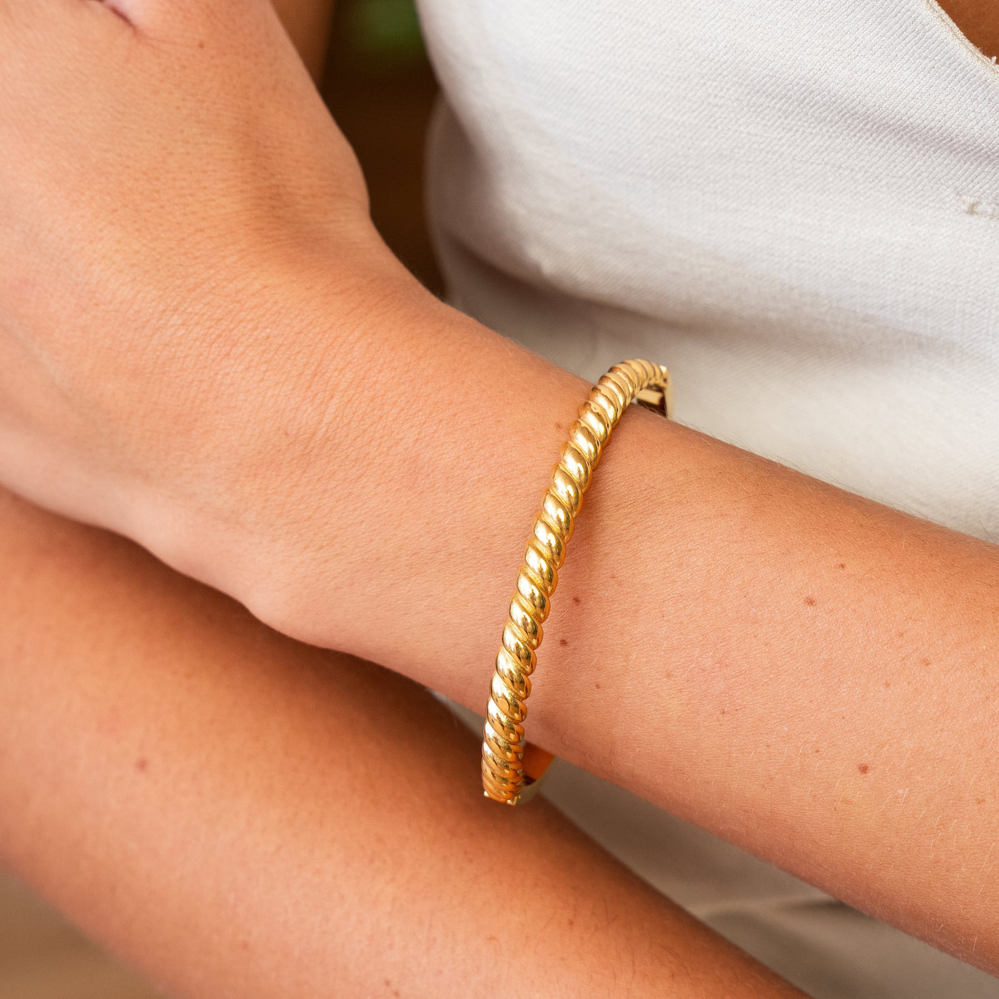 Bransoletka Bangle Croissant - Złota