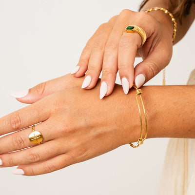 Sydney Dainty Bangle - Złoty